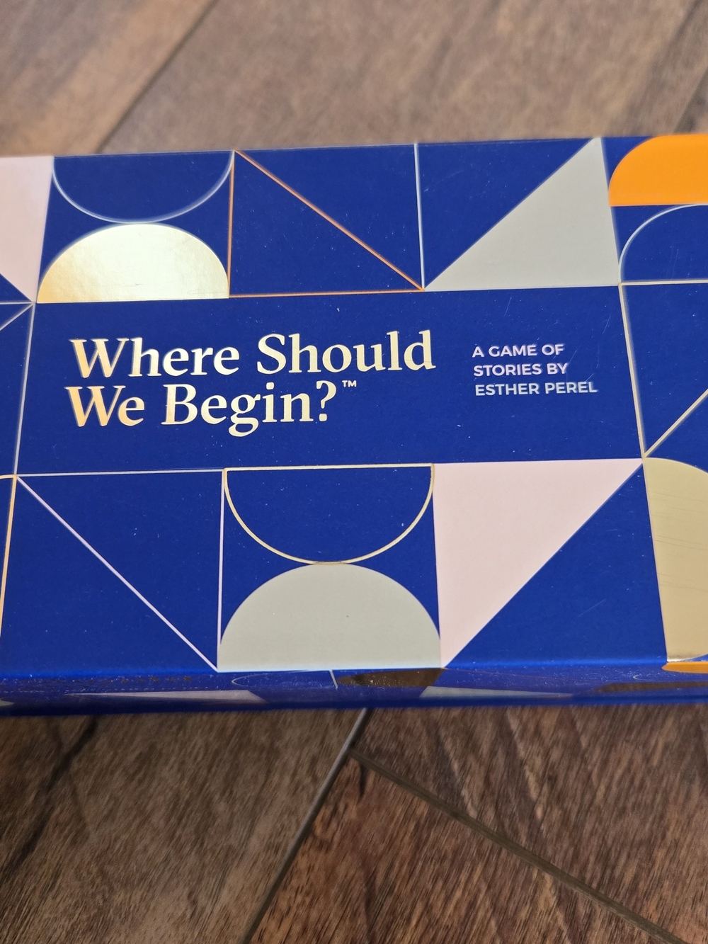 Where Should We Begin? Conversation Card Game by Esther Perel - Blue